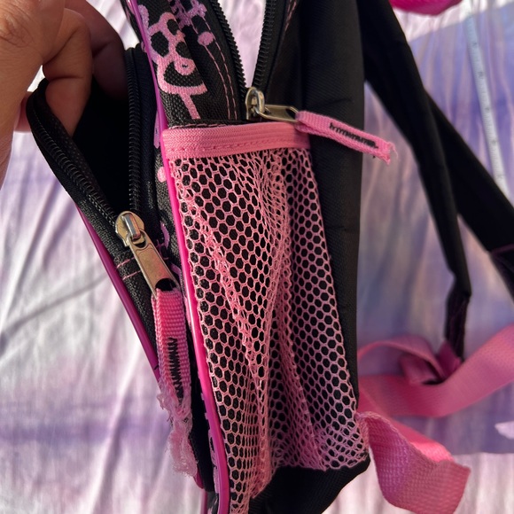 Official Sanrio Hello Kitty Mini Backpack Pink and Black - Picture 2 of 7
